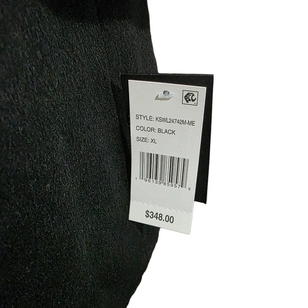 Kate Spade New York Black High Neck Wool Blend Coat Women's XL NWT - $348‎